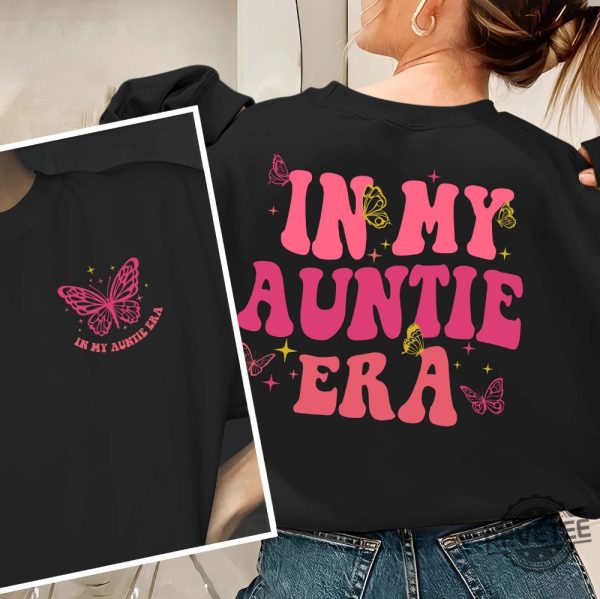 In My Auntie Era Shirt Aunt Era Eras Sweatshirt Retro Aunt Sweatshirt Baby Announcement For Aunt Funny Aunt Shirt Cool Aunt Shirt New revetee.com 3