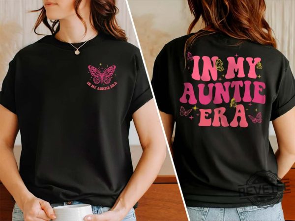 In My Auntie Era Shirt Aunt Era Eras Sweatshirt Retro Aunt Sweatshirt Baby Announcement For Aunt Funny Aunt Shirt Cool Aunt Shirt New revetee.com 5