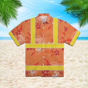 hi vis hawaiian shirt hi vis shirts hi vis vest cosplay shirt hi vis workwear shirt hi vis work shirts hawaiian construction shirt hawaiian safety shirts laughinks.com 3