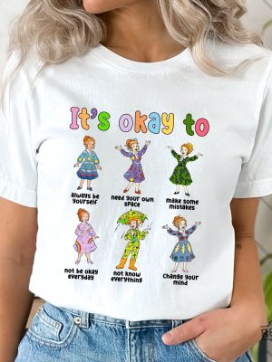 Ms. Frizzle Its Okay To Shirt Ms. Frizzle Motivational Kids T Shirt The Magic School Bus Shirt Ms Frizzle Outfits Shirt Magic School Bus Characters Shirt Unique revetee.com 3