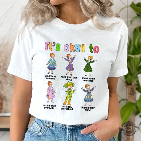 Ms. Frizzle Its Okay To Shirt Ms. Frizzle Motivational Kids T Shirt The Magic School Bus Shirt Ms Frizzle Outfits Shirt Magic School Bus Characters Shirt Unique revetee.com 3