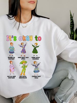 Ms. Frizzle Its Okay To Shirt Ms. Frizzle Motivational Kids T Shirt The Magic School Bus Shirt Ms Frizzle Outfits Shirt Magic School Bus Characters Shirt Unique revetee.com 5