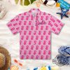 Barbie B Logo Pattern Pink Hawaiian Shirt Barbie Hawaiian Shirt Barbenheimer T Shirt Barbiheimer Barbinhimer Barbie Heimer Barbenheimer Poster Barbihimer Barbinhiemer New revetee.com 3