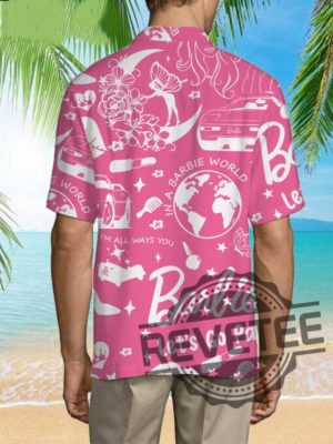 Come On Barbie Lets Go Party Barbie Hawaiian Shirt Cmon Barbie Lets Go Party Shirt Barbenheimer T Shirt Barbiheimer Barbinhimer Barbie Heimer New revetee.com 7