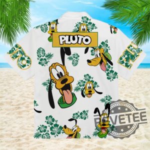 Pluto Dog Hawaiian Shirt Picture Of Pluto The Dog Minnie Mouse Donald Duck Pluto Dog Costume New revetee.com 4