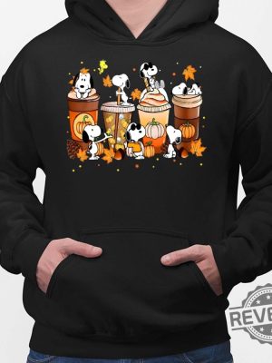 Snoopy Autumn Expresso Coffee Cup Thanksgiving Shirt Hoodie Women Tee Sweatshirt Snoopy Fall Wallpaper Shirt Snoopy Coffee Mug New revetee.com 2