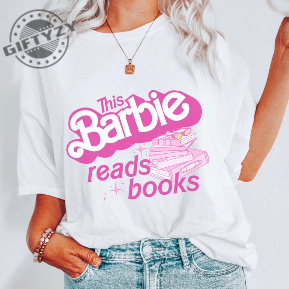 This Barbie Reads Books Barbie Movie Book Cute Shirt For Teacher First Day Of School Barbenheimer Shirt