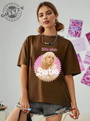 Billie Eilish Barbie Shirt Happier Than Ever Billie Tee Movie Barbie Hoodie Sweatshirt Barbenheimer Shirt giftyzy.com 3