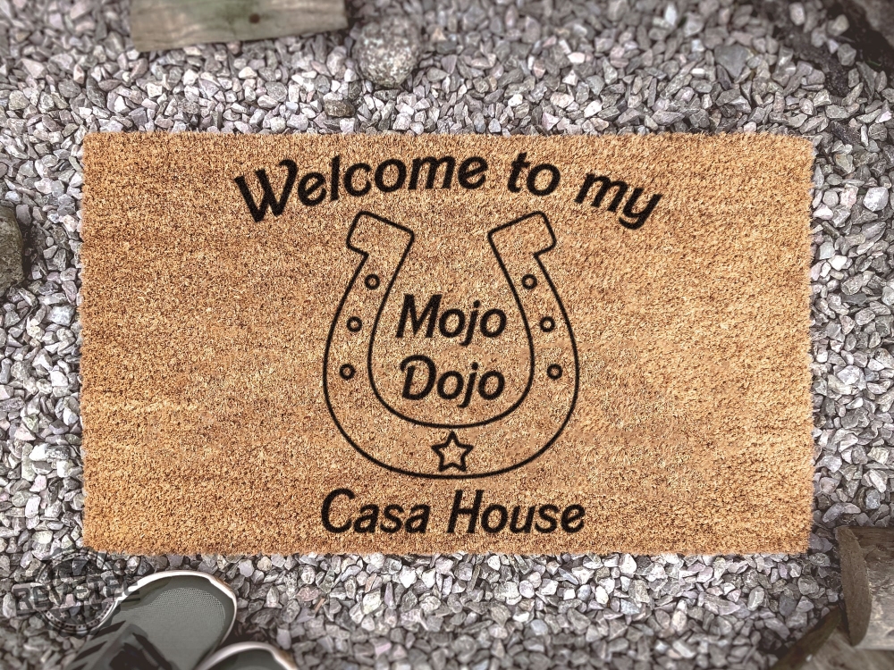 Welcome To Our Mojo Dojo Casa House Door Mat Where Everyone Is Kenough