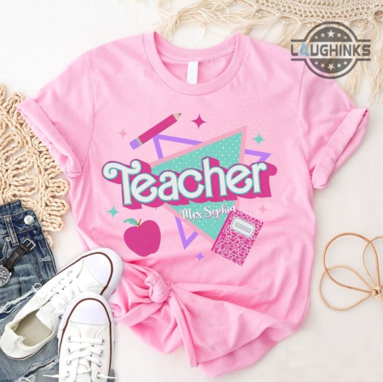 School Teacher Barbie Shirt Custom Name Barbie Teacher Shirt Teacher ...