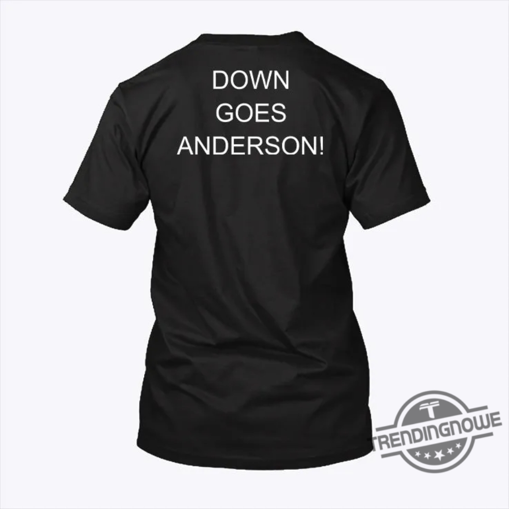 Down Goes Anderson Shirt Funny Cleveland Guardians Tom Hamilton Shirt Jose  Ramirez Tim Anderson Fight Shirt - Trendingnowe