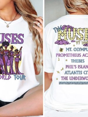 Disney Hercules The Muses 97 World Tour Two Sided Vintage Shirt Retro Disney Hercules Diva The Muses Song Concert Music Disney Girl Trip Hercules Disney Shirt Unique revetee.com 2