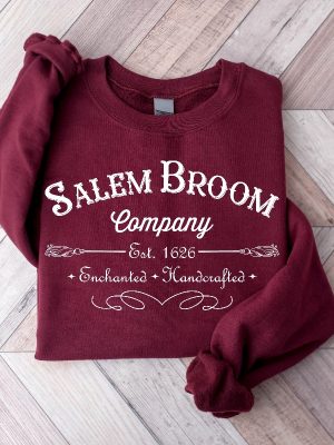 Salem Massachusetts Sweatshirt Salem Broom Company Hocus Pocus Shirt Sanderson Witches Sweatshirt Retro Halloween Shirt Fall Shirt Halloweentown Shirt New revetee.com 5