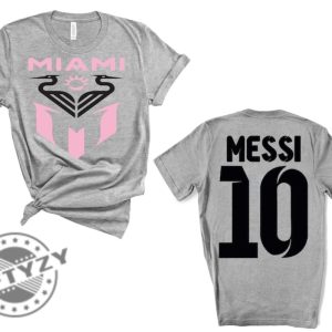 Miami Leo Messi Double Sides Shirt Lionel Messi Tshirt Miami Messi Introduction Hoodie Messi Soccer Shirt giftyzy.com 4