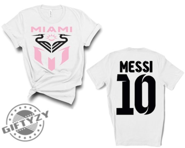 Miami Leo Messi Double Sides Shirt Lionel Messi Tshirt Miami Messi Introduction Hoodie Messi Soccer Shirt giftyzy.com 6