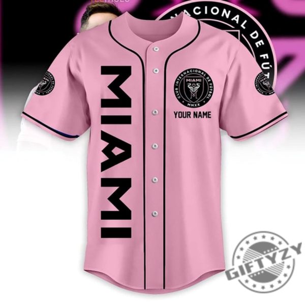 Messi 10 Inter Miami Fc Pink Personalzied Shirt Baseball Jersey Custom Name Baseball Jersey 10 Messi International Major League Soccer Jersey Hockey Basketball Shirt giftyzy.com 2