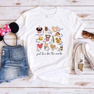 Just Here For The Snacks Shirt Disney Snacks Shirt Disney Snack Goals Shirt Disney Vacation Shirt Disney Epcot Shirt Disney Food Lover Disney Snack Ears Shirt New revetee.com 3