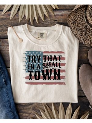 Jason Aldean Try That In A Small Town Country Music Tshirt Gift I Stand With Aldean Tshirt American Flag Quote Aldean T Shirt Country Music Try That In A Small Town Shirt New revetee.com 3