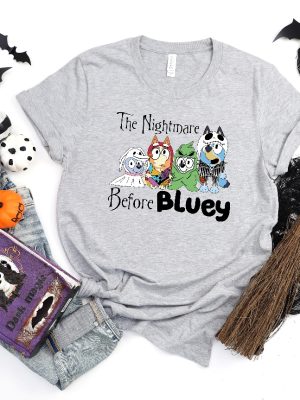 Bluey Halloween Shirt Bluey Shirt Kids Bluey Trick Or Treat Shirt Happy Halloween Shirt Spirit Halloween Bluey And Bingo Halloween Costumes Baby Halloween Costumes Shirt New revetee.com 2