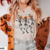 Dancing Skeleton Halloween Shirt Pumpkin Halloween Sweatshirt Fall Sweatshirt Spooky Season Shirt Dancing Skeletons Disneyland Halloween Merch 2023 Disneyland Pumpkin New revetee.com 1