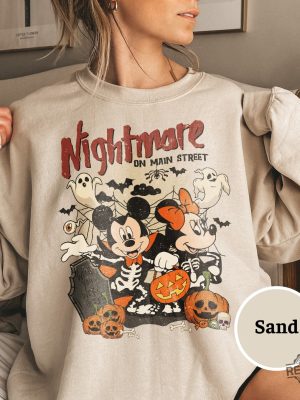 Mickey Minnie Halloween Shirts Vintage Disney Halloween Sweatshirt Disneyland Halloween 2023 Halloween Mickey Halloween Mickey Pumpkin Mickey Mouse Halloween Pumpkin New revetee.com 2