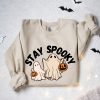 Stay Spooky Sweatshirt Halloween Sweatshirt Halloween Gift Hoodie Womens Halloween Sweatshirt Spooky Season Shirt Ghost Halloween Stay Spooky Svg Unique revetee.com 1