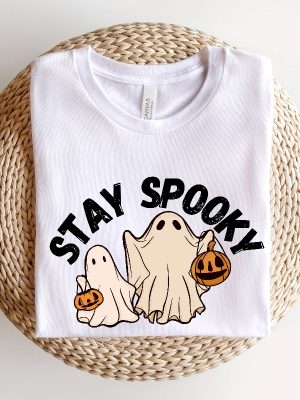 Stay Spooky Sweatshirt Halloween Sweatshirt Halloween Gift Hoodie Womens Halloween Sweatshirt Spooky Season Shirt Ghost Halloween Stay Spooky Svg Unique revetee.com 3