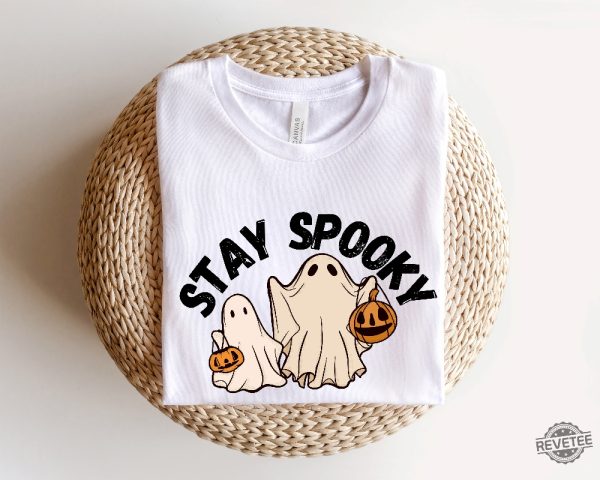 Stay Spooky Sweatshirt Halloween Sweatshirt Halloween Gift Hoodie Womens Halloween Sweatshirt Spooky Season Shirt Ghost Halloween Stay Spooky Svg Unique revetee.com 3