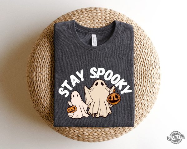 Stay Spooky Sweatshirt Halloween Sweatshirt Halloween Gift Hoodie Womens Halloween Sweatshirt Spooky Season Shirt Ghost Halloween Stay Spooky Svg Unique revetee.com 4