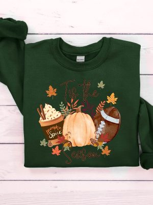 Tis The Season Sweatshirt Fall Football Hoodie Pumpkin Patch Shirt Autumn Shirt Womens Halloween Shirt Tis The Dam Season Tis The Season Football Shirt New revetee.com 4