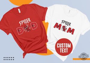 Custom Family Spider Shirts Spider Dad Spider Mom Shirts Marvell Family Tee Spiderman Family Shirts Spider Man Birthday Shirt Green Spider Hoodie Unique revetee.com 7