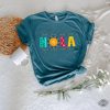 Hola Tshirt Retro Hola Sunshine Shirt Spanish Teacher Gift Mexican Woman Gift Hola Spanish Outfit Matching Vacation Tee Latina Shirt Hola Shirt Unique revetee.com 3