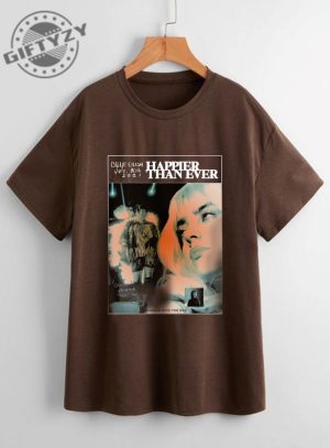 Happier Than Ever Billie Eilish Shirt Billie Eilish Tshirt Vintage 90S Aesthetic Hoodie Billie Eilish Merch Sweatshirt giftyzy.com 5