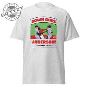 Jose Ramirez Vs Tim Anderson Sweatshirt Down Goes Anderson Hoodie Cleveland Guardians Tee Down Goes Anderson Shirt giftyzy.com 3