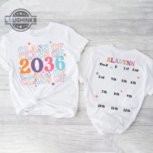class of 2036 shirt double sided class of 2036 handprint shirt first day of school shirt welcome back to school 2023 sweatshirt hoodie for youth kids laughinks.com 2