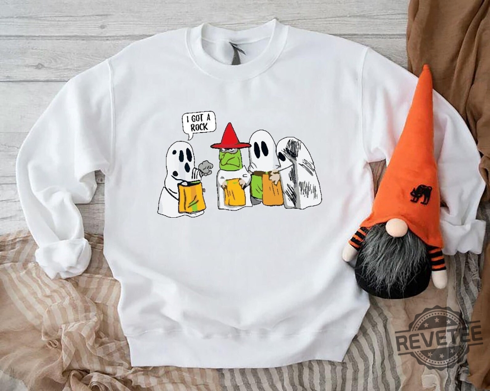 I Got A Rock Halloween Sweatshirt Cute Fall Sweatshirt Womens Ghost Sweatshirt Funny Ghost Sweatshirt Little Ghosts Sweatshirt Halloweentown Sweatshirt Halloween Shirts New revetee.com 1