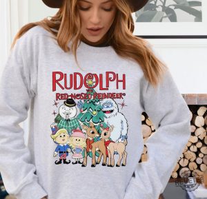 Rudolph The Red Nosed Reindeer Christmas Sweatshirt Rudolph Xmas ...