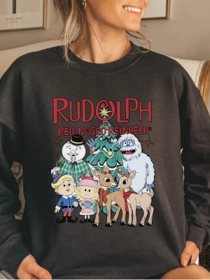 Rudolph The Red Nosed Reindeer Christmas Sweatshirt Rudolph Xmas Sweatshirt Rudolph The Red Nosed Reindeer 1964 Characters Shirt Rudolph The Red Nosed Reindeer Cartoon Shirt New revetee.com 4