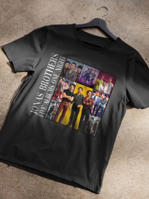 Retro Jonas Brothers The Eras Tour Shirt Jonas Brothers Shirt Jonas Brother Merch Joe Jonas Homage Shirt Five Albums One Night Tour Tee Jonas Brothers Outfits Shirt Unique revetee.com 3