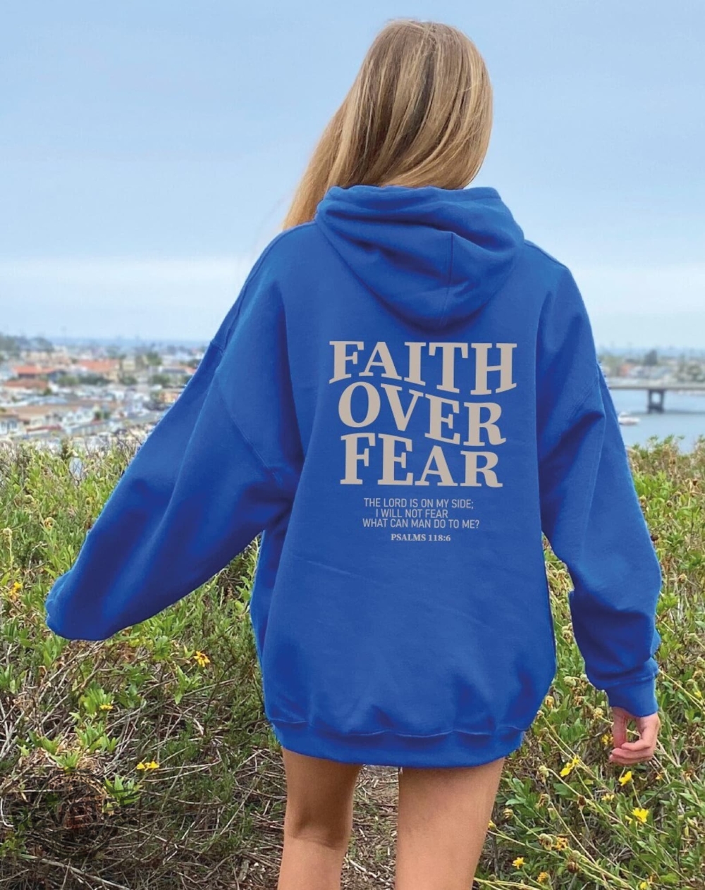 Faith Over Fear Christian Hoodie Christian Sweatshirt Jesus Hoodie