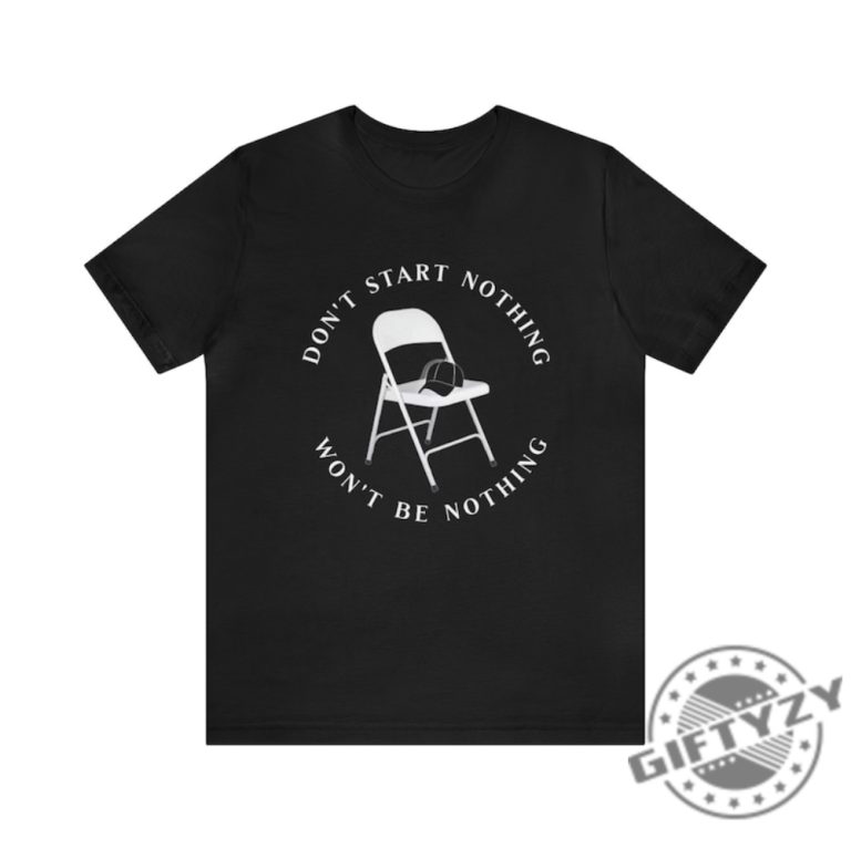 White Metal Folding Chair Alabama Fight T-shirt Don't Start Nothing Won ...