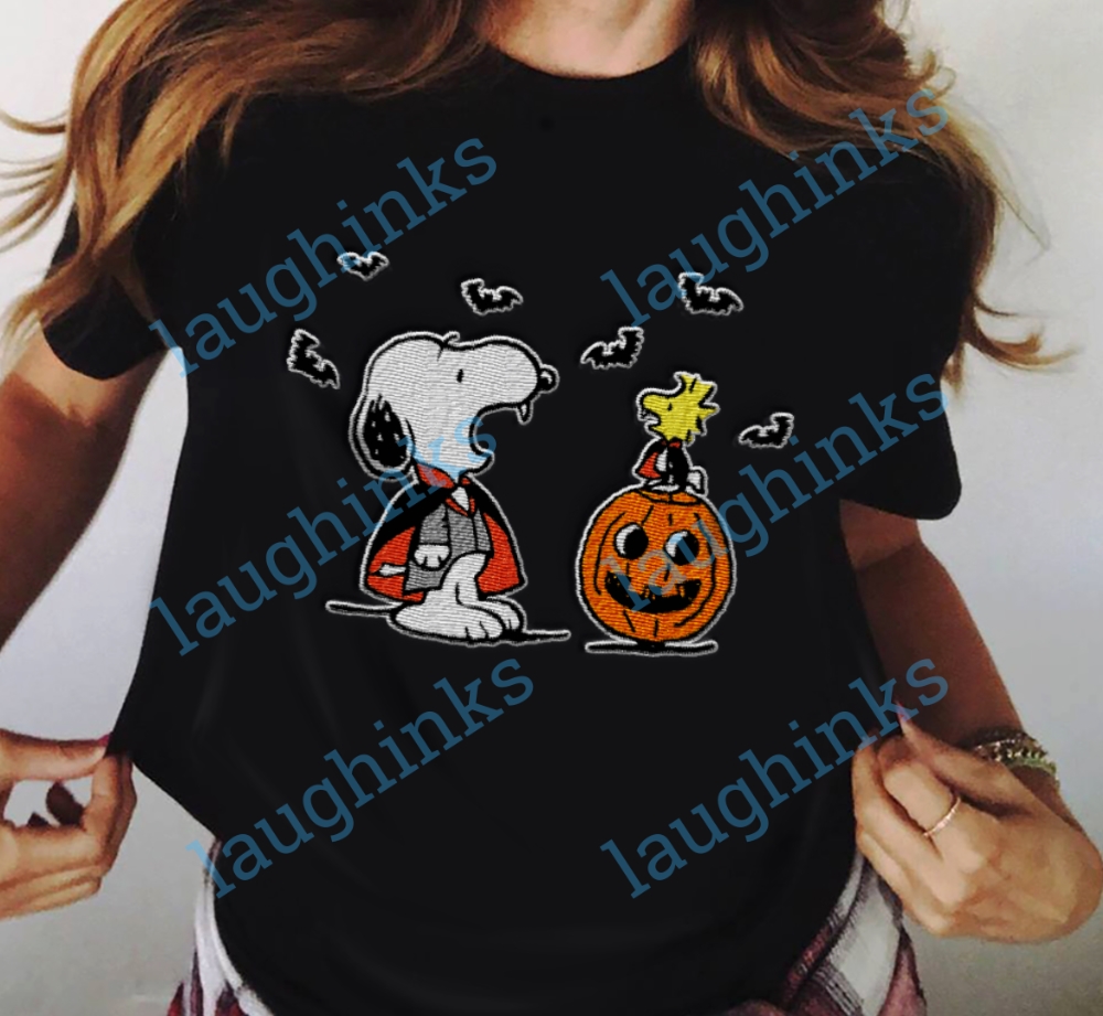 Peanuts Halloween Embroidered Shirt Snoopy Halloween Shirt Snoopy Shirt Snoopy Halloween Costume Snoopy Halloween Embroidered Sweatshirt Snoopy Halloween Hoodie