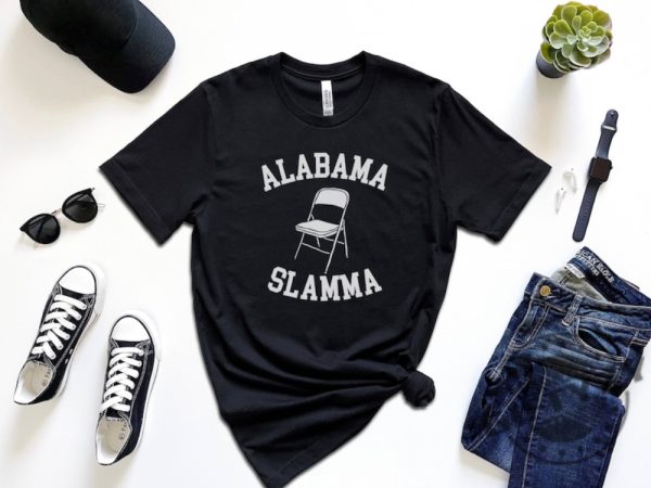 Alabama Slamma Shirt White Folding Chair Alabama Brawl Montgomery Unisex Tshirt Alabama Fight Sweatshirt Montgomery Brawl Shirt giftyzy.com 1