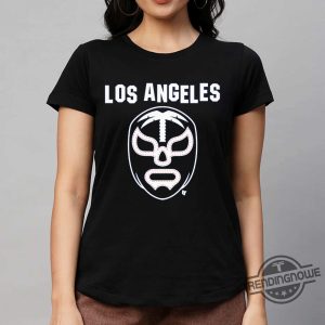 Los Angeles Baseball Lucha Mask Shirt trendingnowe.com 2