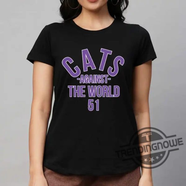 Northwestern T Shirt Controversy Cats Against The World Shirt Cats Against The World Northwestern trendingnowe.com 2