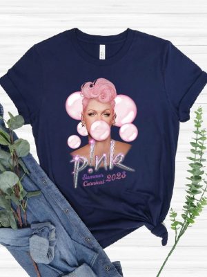 Pnk Summer Carnival 2023 Trustfall Album Tee Pink Singer Tour Music Festival Shirt Concert Apparel Pink Music Clothing P Nk Summer Carnival 2023 P Nk Tour 2023 New revetee.com 6