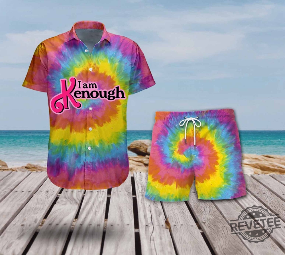 I Am Kenough Hawaiian Shirt Barbie And Ken Beach Mens Hawaiian Casual Shirt Im Just Ken You Are Kenough I Am Kenough Barbie I Am Enough Barbie You Are Kenough Barbiheimer New