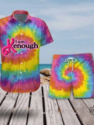 I Am Kenough Hawaiian Shirt Barbie And Ken Beach Mens Hawaiian Casual Shirt Im Just Ken You Are Kenough I Am Kenough Barbie I Am Enough Barbie You Are Kenough Barbiheimer New revetee.com 3