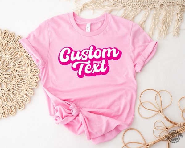 Custom Name Doll Baby Girl Birthday Shirt Personalized Birthday Party Shirt Barbiheimer I Am Kenough Sweater I Am Kenough Shirt Barbie Barbie Hiemer Barbie Haimer Unique revetee.com 4