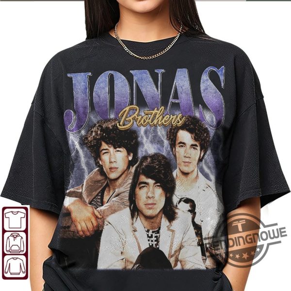 Jonas Brothers Shirt 90s Vintage Jonas Brothers Tour Shirt Five Albums One Night Tour Shirt trendingnowe.com 1